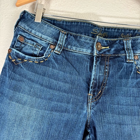Silver Suki Surplus Mid Rise Bootcut Flare Jeans Size 30 - Picture 4 of 12
